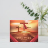 Heilige Week Feestdagenkaart (Staand voorkant)