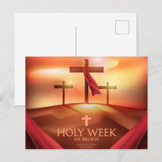 Heilige Week Feestdagenkaart (Voorkant / Achterkant)