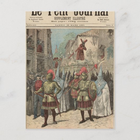 Heilige Week in Sevilla Briefkaart (Voorkant)