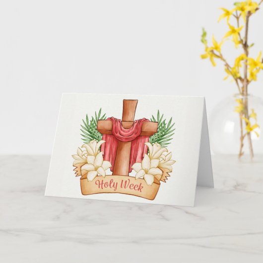Heilige Week Kaart (Gele Bloem)