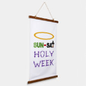 Heilige Week (Palmzondag tot Heilige Donderdag) Hangend Wandkleed (Gebogen)