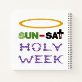 Heilige Week (Palmzondag tot Heilige Donderdag) Notitieboek (Achterkant)