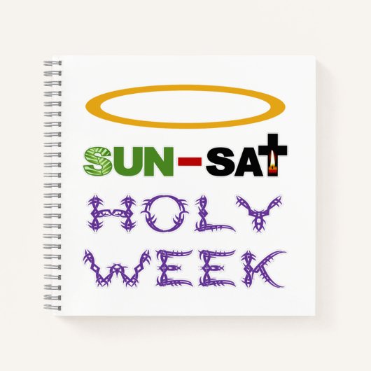 Heilige Week (Palmzondag tot Heilige Donderdag) Notitieboek (Voorkant)