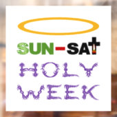 Heilige Week (Palmzondag tot Heilige Donderdag) Raamsticker (Vel 2)