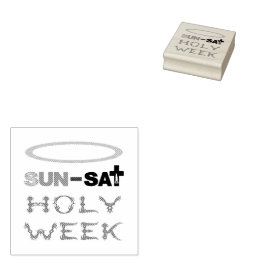 Heilige Week (Palmzondag tot Heilige Donderdag) Rubberstempel