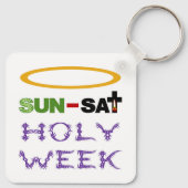 Heilige Week (Palmzondag tot Heilige Donderdag) Sleutelhanger (Achterkant)