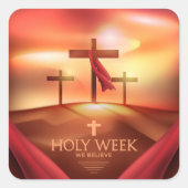 Heilige Week Square Sticker (Voorkant)