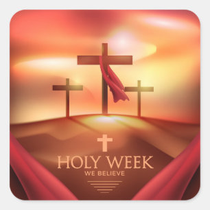 Heilige Week Square Sticker