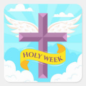 Heilige Week Square Sticker (Voorkant)