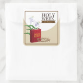 Heilige Week Vierkante Sticker (Tas)