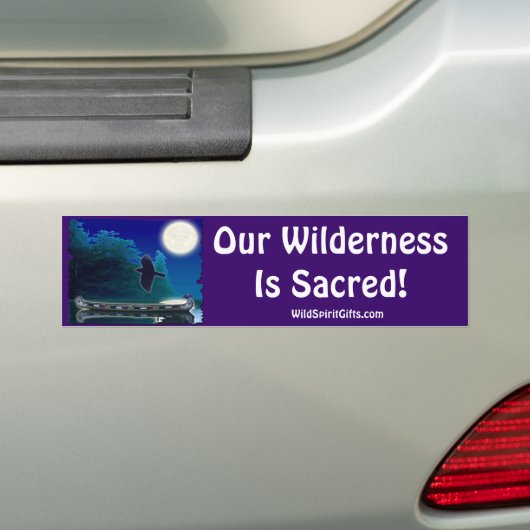 HEILIGE WILDERNIS BUMPERSTICKER (Op auto)
