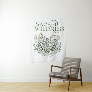 Heilige Wildheid Botanische Natuur Kunst Wandkleed