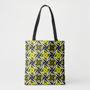 Heilige winden in geel tote bag