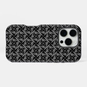 Heilige winden in houtskool iPhone hoesje (Achterkant horizontaal)
