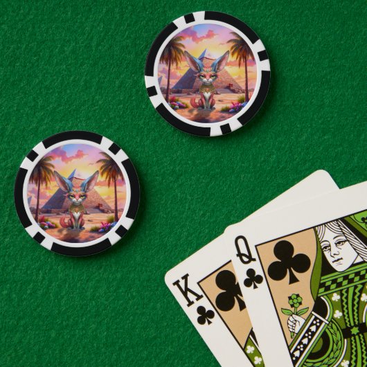 Heilige Woestijnbewaker Poker Chips (Pokertafel (Dubbel))
