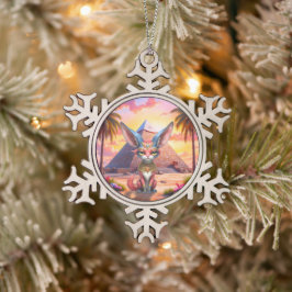 Heilige Woestijnbewaker Tin Sneeuwvlok Ornament
