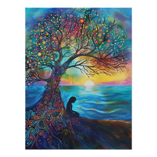 Heilige wortels bij Ocean Dawn Perfect Poster (Voorkant)