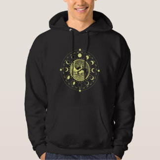 Heilige yin en yang boom van het leven mystieke ma hoodie