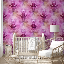 Heilige Yoga Lotus Meditatie - Naadloos Patroon 1 Behang