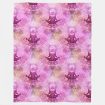 Heilige Yoga Lotus Meditatie - Naadloos Patroon 1