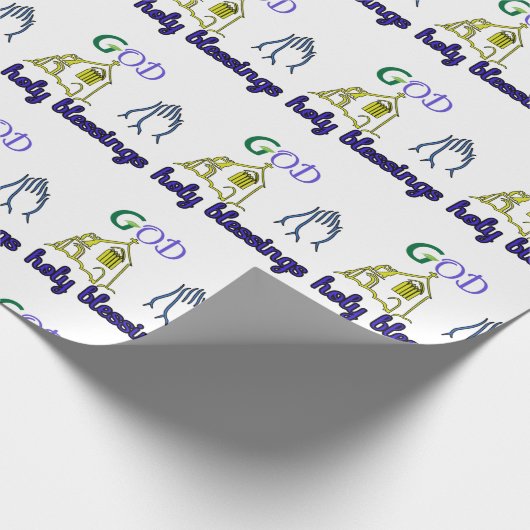 Heilige zegeningen cadeaupapier (Hoek)