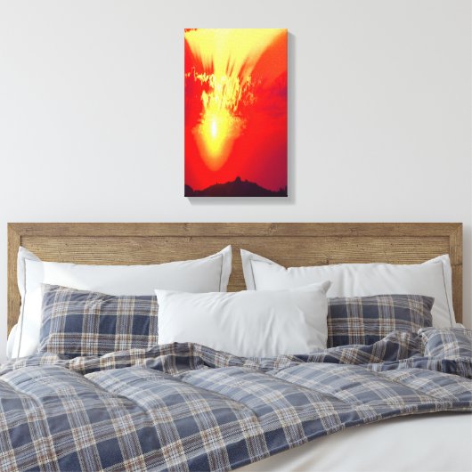 Heilige Zonnekunst Canvas Afdruk (Insitu (Slaapkamer))
