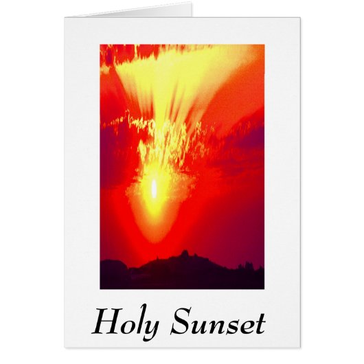 Heilige zonnezetkaart (Voorkant)