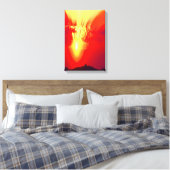 Heilige zonsondergang kunst canvas afdruk (Insitu (Slaapkamer))