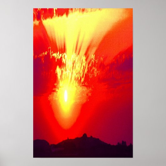 Heilige zonsondergang poster (Voorkant)