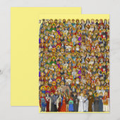 heiligen, alle heiligen, katholieke heiligen bedankkaart (Voorkant / Achterkant)