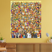 heiligen, alle heiligen, katholieke heiligen canvas afdruk (Insitu (Woonkamer))