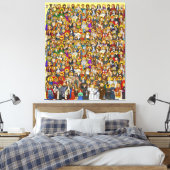 heiligen, alle heiligen, katholieke heiligen canvas afdruk (Insitu (Slaapkamer))