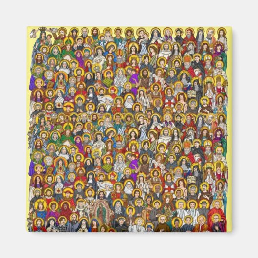 heiligen, alle heiligen, katholieke heiligen magneet (Voorkant)