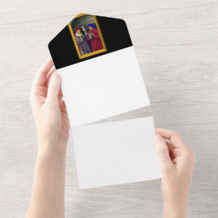 Heiligen Cosmas en Damian door Jean Bourdichon All In One Uitnodiging