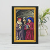 Heiligen Cosmas en Damian door Jean Bourdichon Bedankkaart (Staand voorkant)