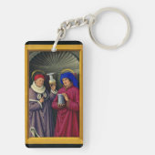 Heiligen Cosmas en Damian door Jean Bourdichon Sleutelhanger (achterkant)