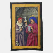 Heiligen Cosmas en Damian door Jean Bourdichon Theedoek (Verticaal)