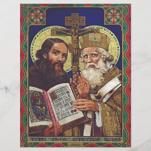 Heiligen Cyrillus en Methodius Beschermheren van E Flyer (Voorkant)