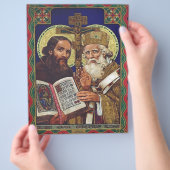 Heiligen Cyrillus en Methodius Beschermheren van E Flyer (Hand)