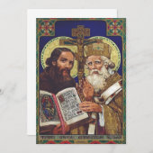 Heiligen Cyrillus en Methodius Beschermheren van E Kaart (Voorkant / Achterkant)