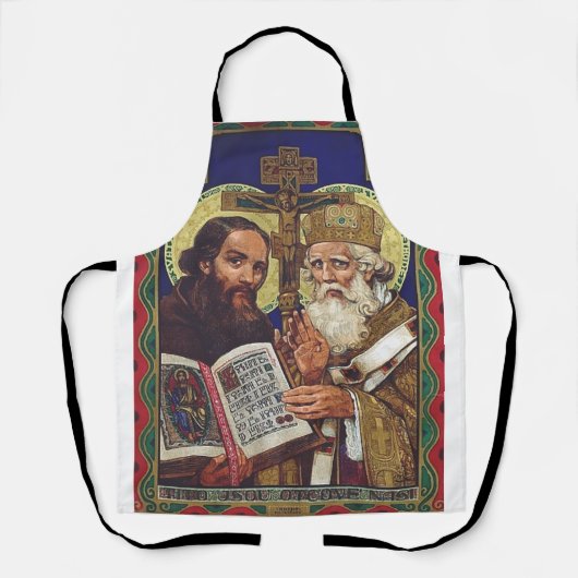 Heiligen Cyrillus en Methodius Beschermheren van E Schort (Voorkant)