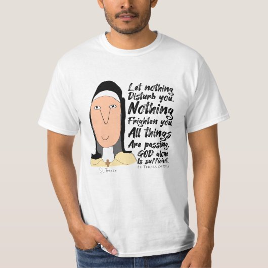 Heiligen, Gezegde & Shirten - St. Teresa van Avila T-shirt (Voorkant)