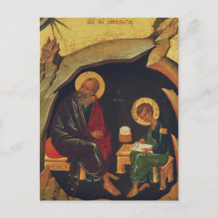 Heiligen Johannes de Evangelist en Prochoros Ortho Briefkaart