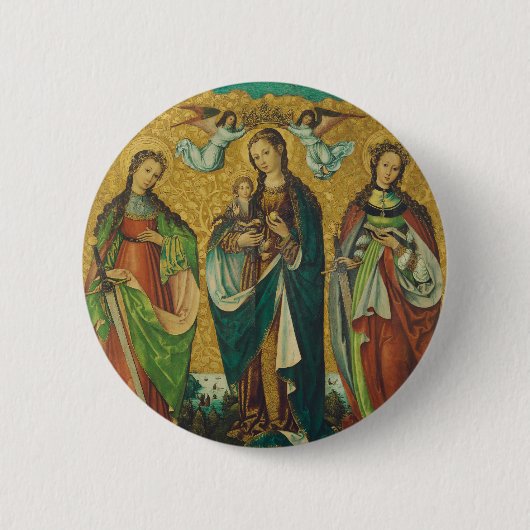 Heiligen Perpetua en Felicitas Ronde Button 5,7 Cm (Voorkant)