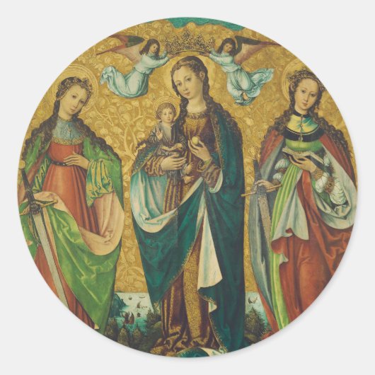 Heiligen Perpetua en Felicitas Ronde Sticker (Voorkant)