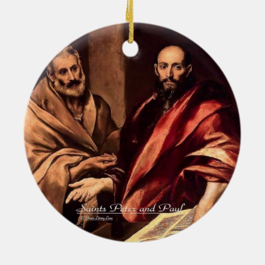 Heiligen Peter en Paul Keramisch Ornament (Achterkant)