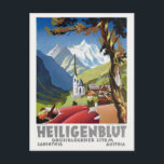 Heiligenblut Austria Vintage Poster Briefkaart<br><div class="desc">Vintage-poster uit Heiligenblut in Oostenrijk Onze posters zijn reproducties van hoge kwaliteit, gebaseerd op professionele scans met een zeer hoge resolutie van de originelen. Bij ons handmatig retoucheren wordt geen gebruik gemaakt van filters die originele details of textuur verwijderen die u in de oorspronkelijke prints ziet. Alle details blijven intact....</div>