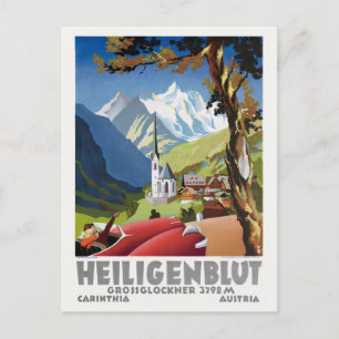 Heiligenblut Austria Vintage Poster Briefkaart