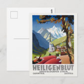 Heiligenblut Austria Vintage Poster Briefkaart (Voorkant / Achterkant)