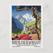 Heiligenblut Austria Vintage Poster Briefkaart (Voorkant)